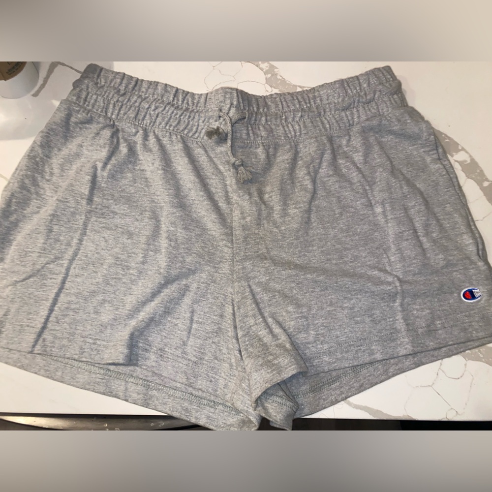 White Elastic Waist Shorts